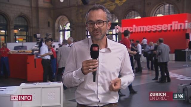 Inauguration de la ligne diamétrale à Zurich: les explications de Jean-Marc Heuberger, à Zurich