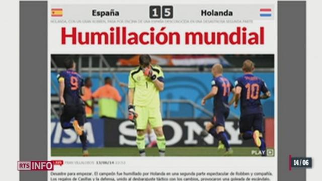 Coupe du Monde: la défaite de l'Espagne face aux Pays-Bas était inattendue