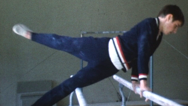 Jeune gymnaste à Macolin en 1969. [RTS]