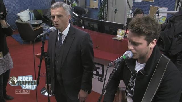 Le duo spontané Didier Burkhalter-Bastian Baker.