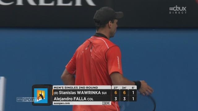 Wawrinka – Falla (6-3, 6-3, 1-2): premier break du Colombien