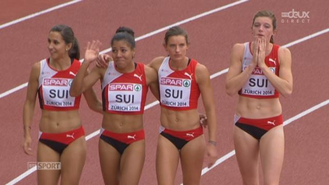 4 x 100 m dames. Les Suissesses repêchent Mujinga Kambundji pour un tour d'honneur