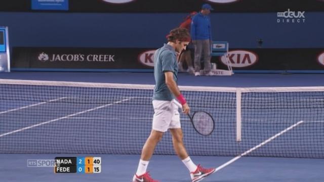 Federer - Nadal (6-7, 3-6, 1-2): Federer cède le break à l'Espagnol
