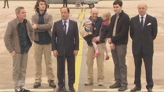 Arrivée en France des journalistes pris en otage en Syrie