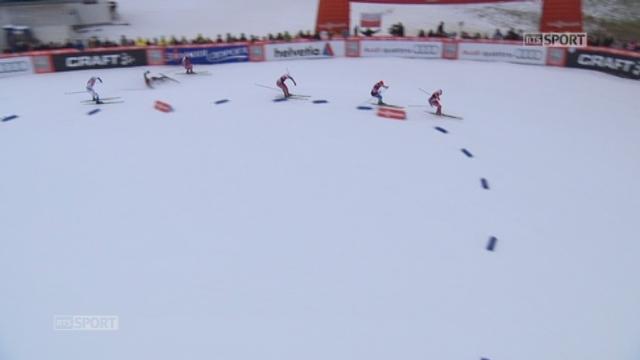Sprint messieurs, 1-2: pas de Suisse en finale avec l'élimination de Kindschi (SUI) qui chute