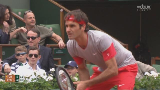 1-16e de finale messieurs, Federer-Tursunov (7-5): belle 1e manche remportée par Federer