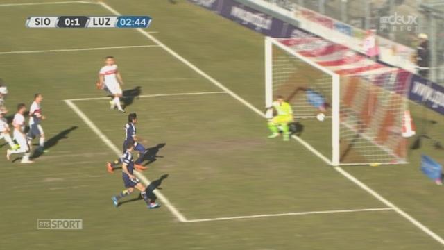 Fc Sion - FC Lucerne (1-0): Lucerne ouvre le score à la 3e minute de jeu par Puljic de la tête