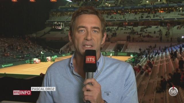 Tennis - Coupe Davis: Pascal Droz évoque l'état physique et mental de Federer et Wawrinka, ainsi que l'ambiance des supporters suisses