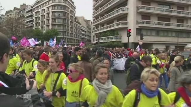 "Manif pour tous"  et contre-manifestation à Paris