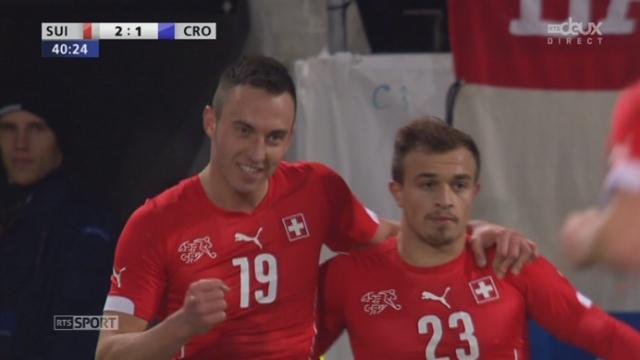 Suisse - Croatie (2-1): bien lancé en profondeur, Drmic inscrit une second but