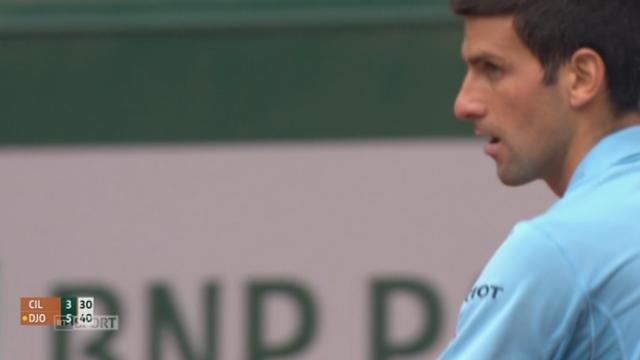 1-16e de finale messieurs, Djokovic-Cilic (6-3): Nole remporte ce set après avoir été mené