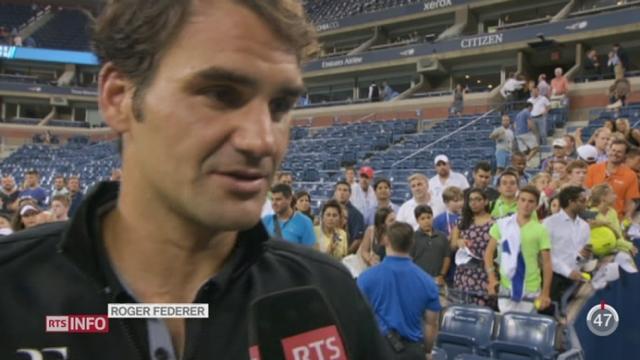 Tennis - US Open: Federer se qualifie de justesse pour les demi-finales