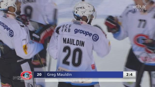 ¼, Fribourg – Ambri (4 :2) : Mauldin marque dans la cage vide, Fribourg se qualifie