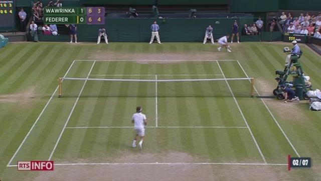 Tennis - Wimbledon: Roger Federer s'impose face à Stan Wawrinka