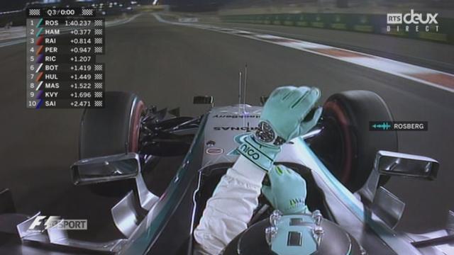 Qualification (Q3): 6e pole consécutive pour Nico Rosberg (GER) qui devance Lewis Hamilton (GBR) et Kimi Raikkonen (FIN)