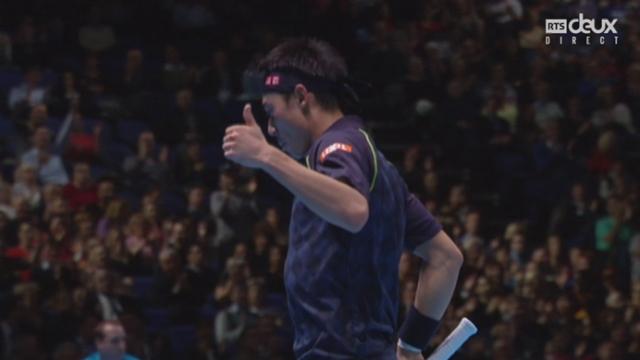 Roger Federer (SUI) . Kei Nishikori (JAP) (7-5): Nishikori résiste mais Roger fait la différence et remporte ce premier set.