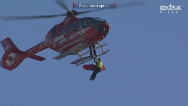 Matthias Mayer (AUT) chute très lourdement