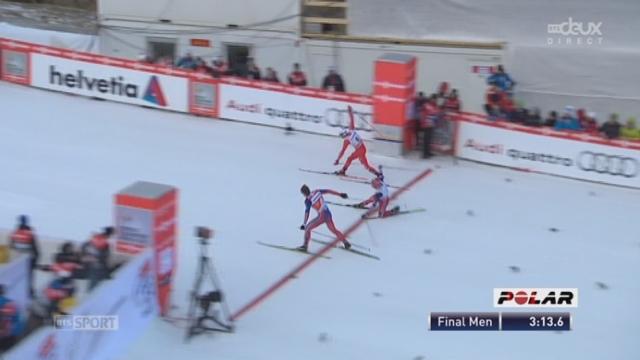 Münstertal - sprint messieurs: Federico Pellegrino gagne le sprint face à Petter Northug et Martin Sundby