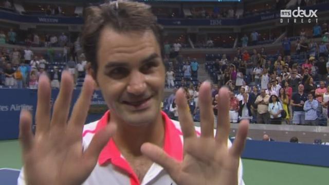 1-8, Roger Federer (SUI) - John Isner (USA) (7-6, 7-6, 7-5): Roger Federer à l'interview
