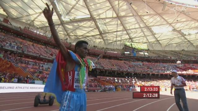 Marathon: à 19 ans, Ghirmay Ghebreslassie (ETH) devient le plus jeune champion du monde de marathon