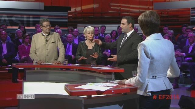 Michaël Buffat et Isabelle Moret se disputent sur le sort des réfugiés