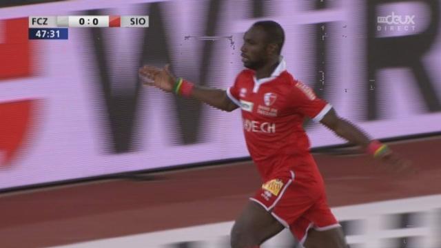 Zurich-Sion (0-1): superbe contrôle et frappe de Konaté qui ouvre le score pour le FC Sion!