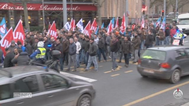 Quelques centaines de maçons ont défilé dans les rues de Genève