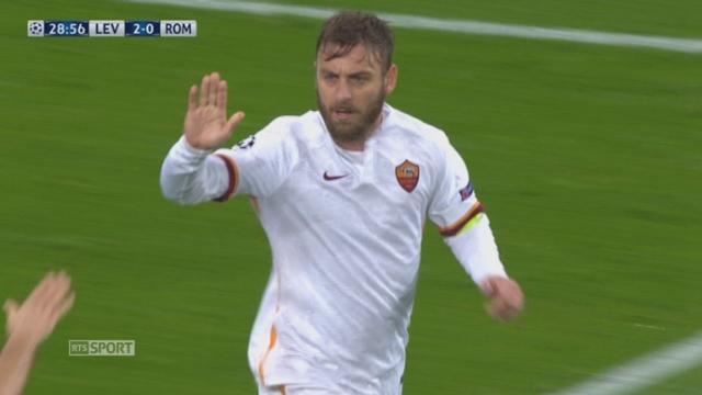 Groupe E Bayer Leverkusen - AS Roma (2-1): De Rossi réduit la marque pour les romains