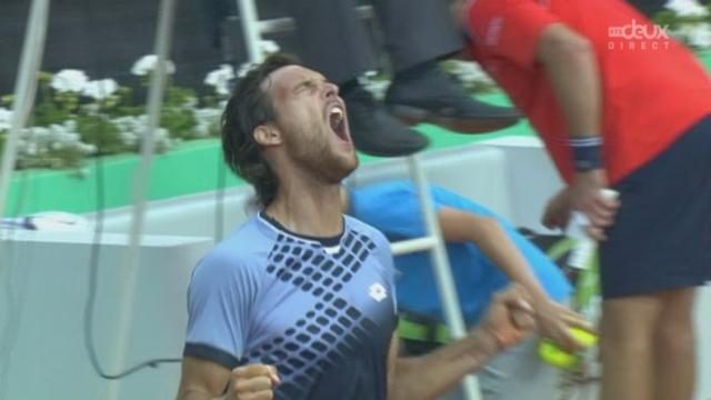 ½, Federico Delbonis - Joao Sousa (3-6, 6-2, 4-6): Joao Sousa au sol parvient tout de même à marquer le point de la victoire