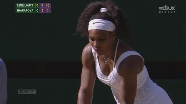 Williams - Sharapova (6-2): Serena Williams domine et remporte le 1er set facilement