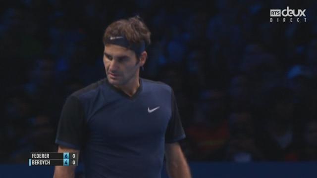 Roger Federer (SUI) – Thomas Berdych (CZE) (6-4):le numéro 3 mondial remporte le premier set malgré un départ peu convaincant