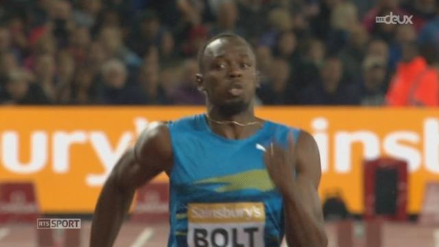 Athlétisme- Meeting de Londres: Usain Bolt a rassuré sur son état de forme en remportant le 100 mètres