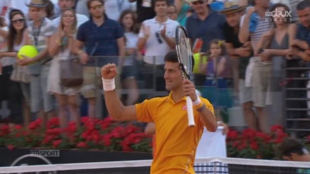 Finale, Novak Djokovic - Roger Federer (6-4, 6-3): le numéro 1 mondial Novak Djokovic remporte l’ATP de Rome