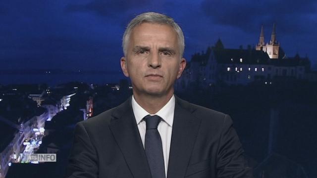 Didier Burkhalter: "Nous devons avoir les moyens d'empêcher de tels actes."