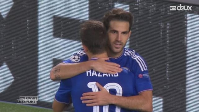 G: Chelsea – Maccabi Tel Aviv (4-0). Et Hazard (Chelsea) tire un penalty dans les nuages