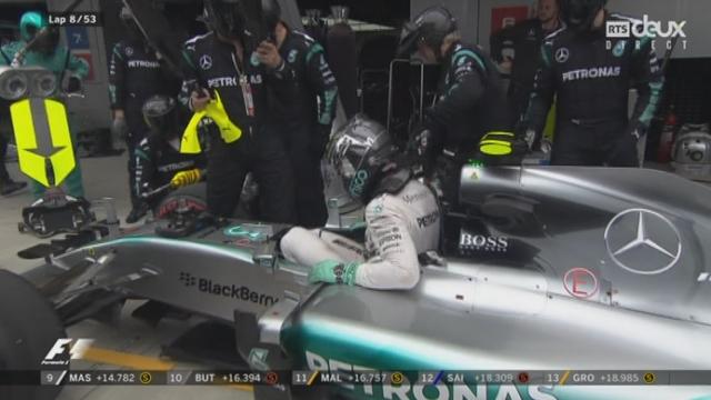 Sotchi. 7e tour: Nico Rosberg (ALL-Mercedes) doit abandonner