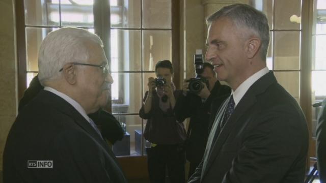 Mahmoud Abbas est reçu au Palais fédéral
