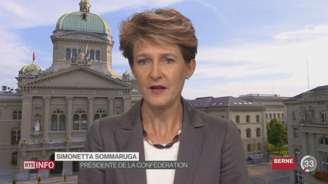 Crise migratoire: entretien avec Simonetta Sommaruga à Berne