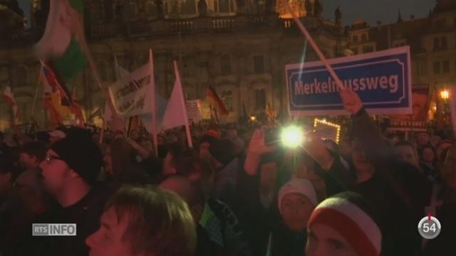 Allemagne: plusieurs milliers de partisans et d’adversaires de Pegida ont manifesté à Dresde