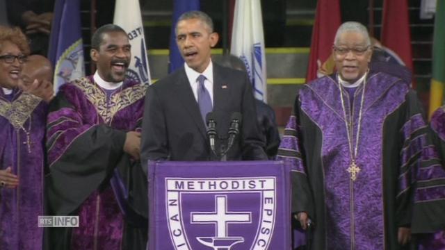 Barack Obama chante Amazing Grace
