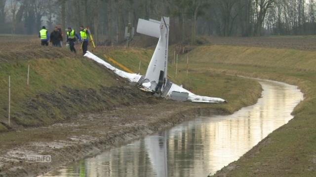 Les images du crash à Yverdon et les précisions de la police