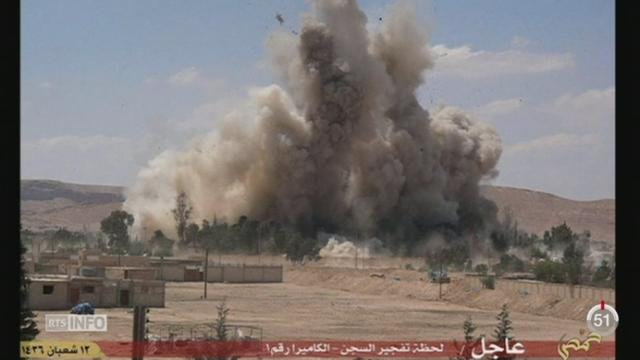 Syrie: le groupe Etat islamique fait exploser la prison de Palmyre