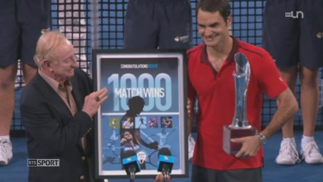 Tennis: Federer gagne son 1000e match en remportant le tournoi de Brisabne, pendant que Wawrinka s'imposait à Chennai