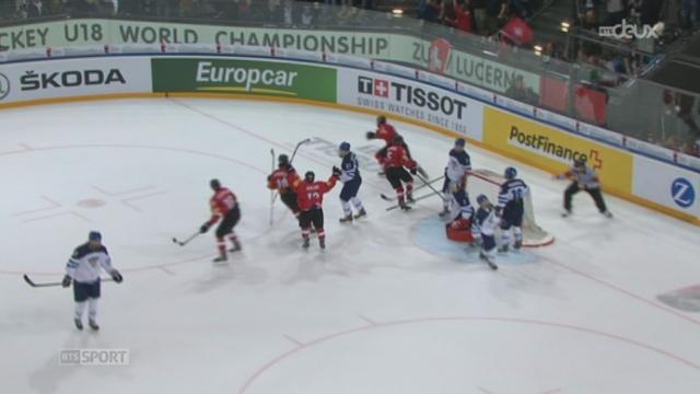Hockey- Championnats du monde des - de 18 ans: la Suisse s'incline contre la Finlande (4-5) et jouera la petite finale