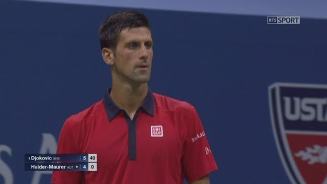 2e tour: Novak Djokovic (SRB-1] - Andreas Haider-Maurer (AUT) (6-4).