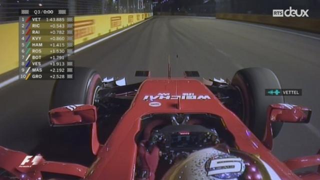 F1 - GP de Singapour: Sebastian Vettel (Ferrari) a décroché la pole position
