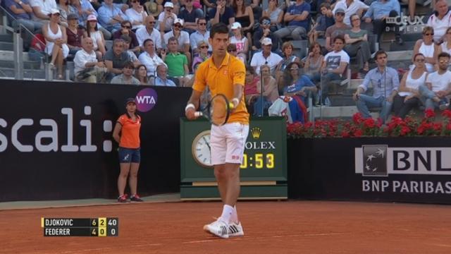 Finale, Novak Djokovic - Roger Federer (6-4, 3-0): Djokovic prend nettement l’avantage dans ce deuxième set