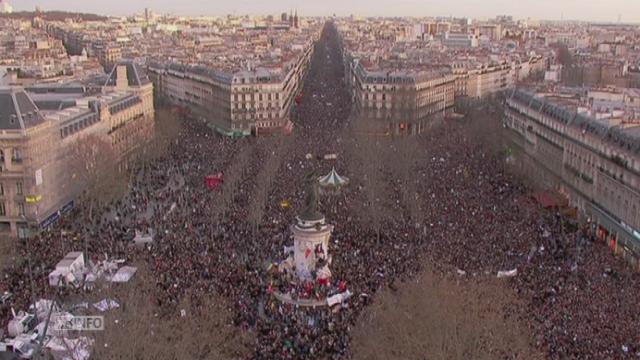 Un million et demi de personnes contre le terrorisme à Paris