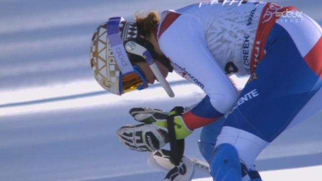 Slalom dames, 2ème manche: Michelle Gisin (SUI) faute et se retrouve disqualifiée