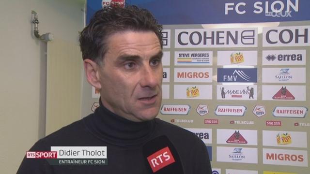 FC Sion - Grasshopper (0-5): interview de Didier Tholot après la lourde défaite sédunoise